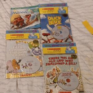 4 BOOKS! Children's Read-Along Book and CD Set
